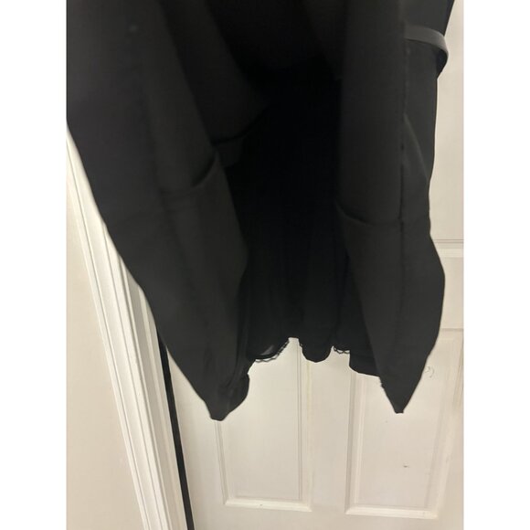 Patrizia Luca Milano Women's Black Sleeveless Dress With Belt Size M Fit Flare - Picture 9 of 16